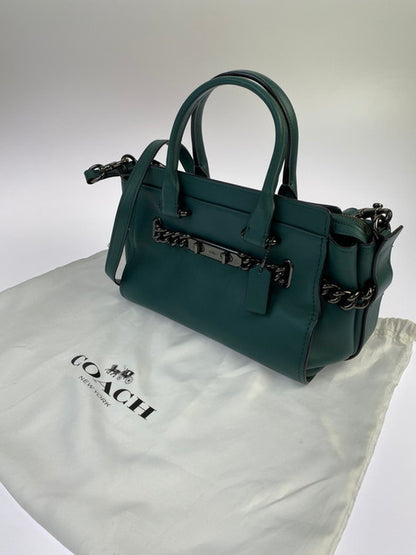 【中古品】【レディース】 COACH コーチ 12119 スワッガー27 2WAYハンドバッグ 鞄 180-250129-AS-30-min カラー：ブルーグリーン系 万代Net店