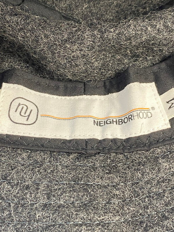 【中古品】【メンズ/レディース】 NEIGHBORHOOD ネイバーフッド WOOL SOLID BUCKET HAT 帽子 バケットハット 185-250119-AS-31-min サイズ：M カラー：グレー 万代Net店