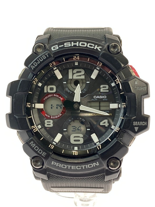 【中古品】【メンズ】 G-SHOCK ジーショック GSG-100-1A8JF MUDMASTER 電波ソーラー腕時計 マッドマスター ウォッチ 196-250117-me-06-min カラー：ブラック 万代Net店