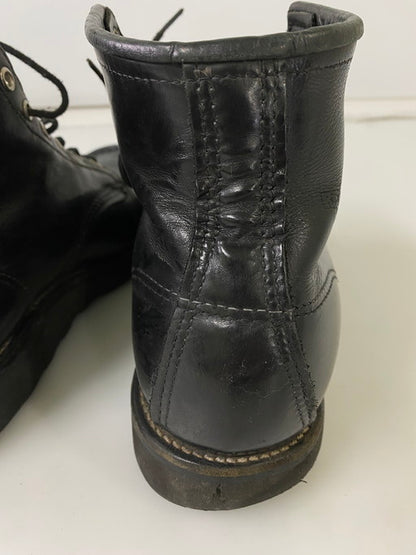 【中古品】【メンズ】 RED WING レッドウィング ブラックソール モックトゥ レースアップブーツ 8137 メンズ 靴 164-250119-em-16-min カラー：ブラック 万代Net店