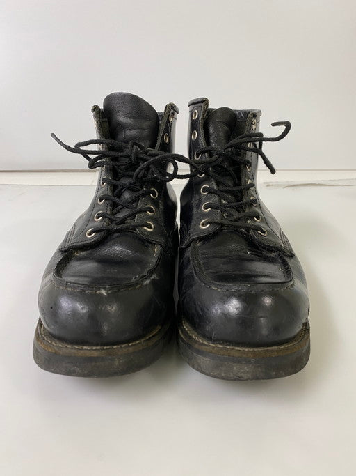 【中古品】【メンズ】 RED WING レッドウィング ブラックソール モックトゥ レースアップブーツ 8137 メンズ 靴 164-250119-em-16-min カラー：ブラック 万代Net店