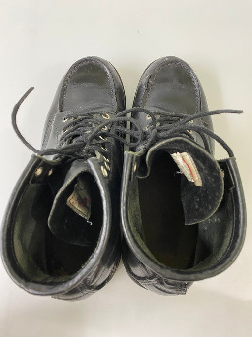 【中古品】【メンズ】 RED WING レッドウィング ブラックソール モックトゥ レースアップブーツ 8137 メンズ 靴 164-250119-em-16-min カラー：ブラック 万代Net店