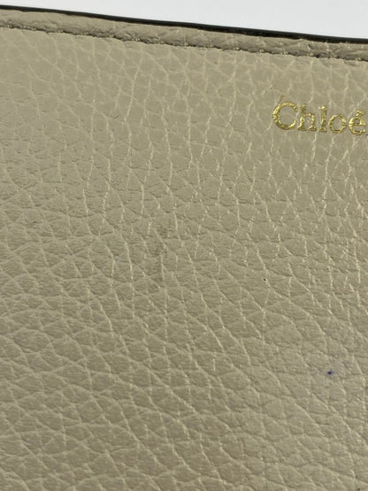 【中古品】【レディース】 Chloe クロエ CHC22WP765F57 ALPHABET COMPACT WALLET 財布 ウォレット 181-250119-AS-7-min カラー：ベージュ系 万代Net店