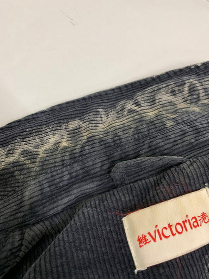 【中古品】【メンズ】  VICTORIA HONG KON CORDUROY FULL ZIP JACKET コーデュロイジップジャケット スウィングトップ スイングトップ アウター 141-250119-AB-2-min サイズ：L カラー：チャコール/グレー系 万代Net店