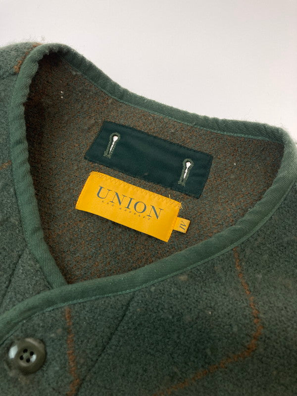 【中古品】【メンズ】  UNION LOS ANGELES ユニオンロサンゼルス UN-MKJ-069 WOOL FIELD JACKET ウール フィールド ジャケット アウター 142-250123-me-24-min サイズ：XL カラー：グリーン系 万代Net店