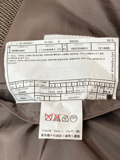 【中古品】【メンズ】 ARMANI COLLEZIONI アルマーニコレッツォーニ TAILORED JACKET テーラードジャケット アウター 141-250125-yn-09-min カラー：ブラウン系 万代Net店