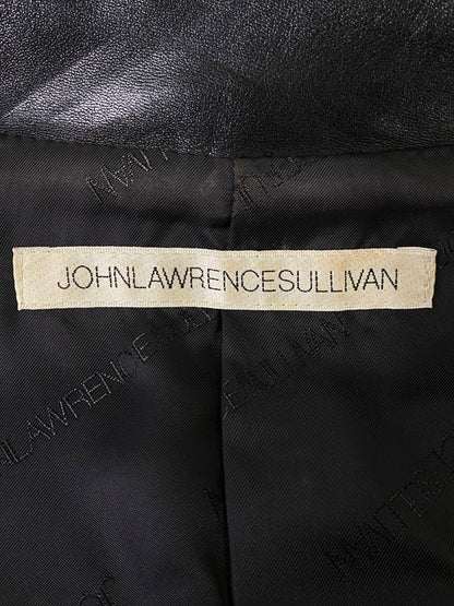 【中古品】【メンズ】  JOHNLAWRENCESULLIVAN ジョンローレンスサリバン ラムレザー ダブルライダースジャケット アウター 140-250118-AS-9-min サイズ：34 カラー：ブラック 万代Net店