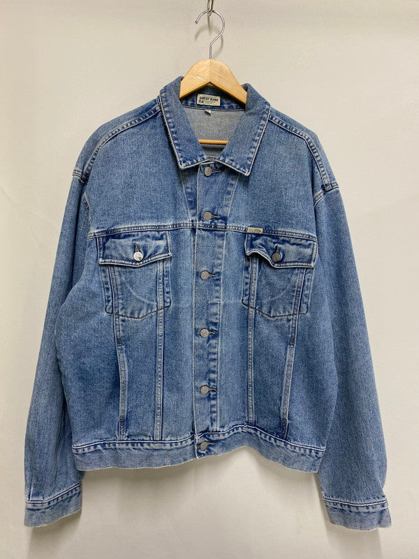 【現状渡し品】【メンズ】 Guess ゲス 10807 90S DENIM JACKET デニムジャケット 146-250121-ks-50-min サイズ：XL カラー：インディゴ 万代Net店