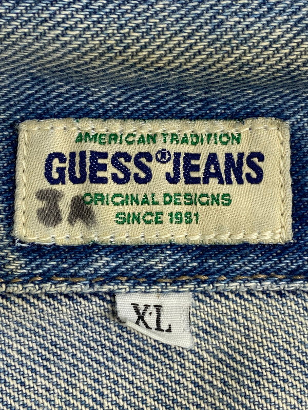 【現状渡し品】【メンズ】 Guess ゲス 10807 90S DENIM JACKET デニムジャケット 146-250121-ks-50-min サイズ：XL カラー：インディゴ 万代Net店