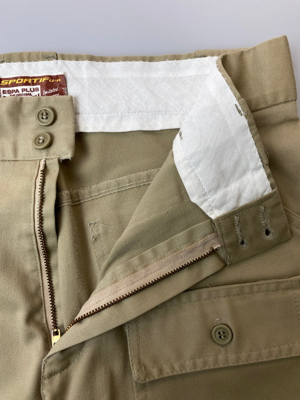 【中古品】【メンズ】 ESPA PLUS エスパプラス THE ORIGINAL STRETCH GARMENT 674 USA製 COTTON PANTS ザ オリジナル ストレッチ ガーメント アメリカ製 コットン パンツ 157-260615-em-33-min サイズ：32 カラー：ベージュ 万代Net店