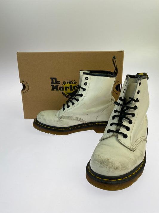 【現状渡し品】【メンズ/レディース】 Dr.Martens ドクターマーチン 10072100 8EYE BOOT WHITE 8ホール ブーツ 靴 167-250116-me-17-min サイズ：25.0cm カラー：ホワイト 万代Net店
