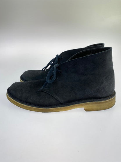 【中古美品】【メンズ】 Clarks クラークス DESERT BOOT INK SUEDE デザート ブーツ スウェード 靴 メンズ 165-250119-em-32-min カラー：ネイビー 万代Net店
