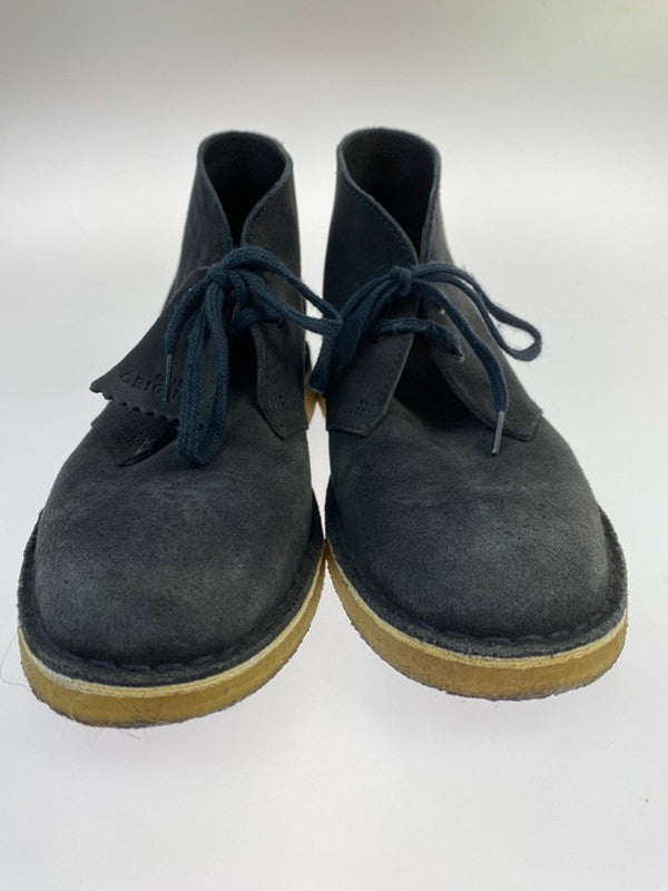 【中古美品】【メンズ】 Clarks クラークス DESERT BOOT INK SUEDE デザート ブーツ スウェード 靴 メンズ 165-250119-em-32-min カラー：ネイビー 万代Net店