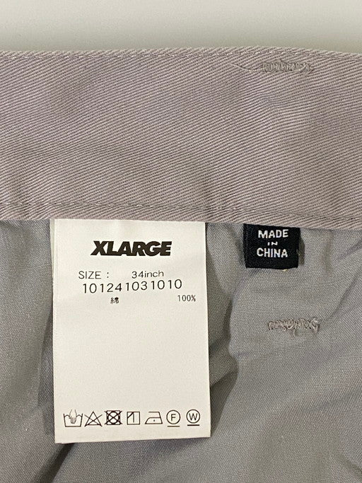 【中古品】【メンズ】 XLARGE エクストララージ PANELED WIDE CHINO PANTS 101241031010 ワイドチノパンツ メンズ ボトムス チノパン 153-250128-em-06-min サイズ：34 カラー：スモーキーパープル 万代Net店