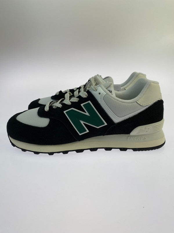 【中古美品】【メンズ】 NEW BALANCE ニューバランス 574 BLACK GREEN ブラック グリーン スニーカー メンズ 靴 162-250119-em-25-min サイズ：26.5cm カラー：ブラック/グリーン 万代Net店