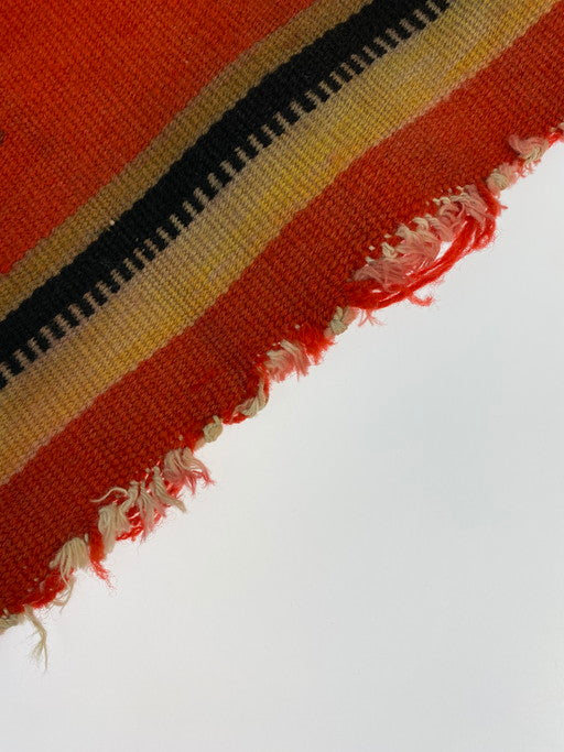 【中古品】【メンズ/レディース】 ANTIQUE CHIMAYO SWASTIKA RUG VINTAGE 20-40S アンティーク チマヨ スワスティカ ラグ かぎ十字 マット 20～40年代 208-250130-em-13-min カラー：レッド 万代Net店