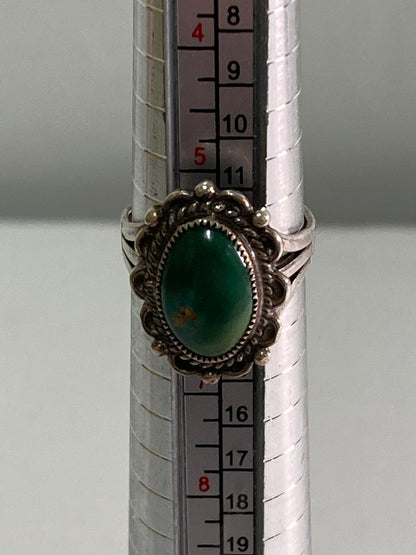 【中古品】【メンズ/レディース】  VINTAGE NAVAJO UNITED INDIAN TRADER'S ASSOCIATION GREEN TURQUOISE RING アクセサリー 指輪 リング 191-250122-AS-10-min カラー：シルバー 13号 万代Net店