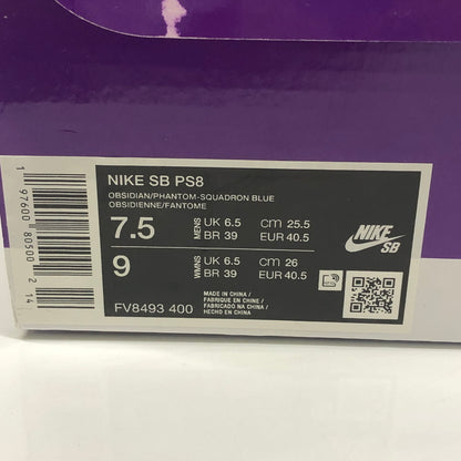 【中古品】【メンズ/レディース】 NIKE SB ナイキエスビー FV8493-400 PS8 靴 シューズ スニーカー 160-260904-AS-14-hon サイズ：25.5cm カラー：OBSIDAIAN/PHANTOM-SQUADRON BLUE 万代Net店