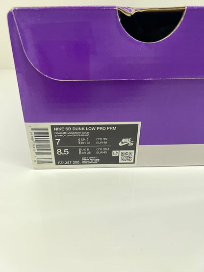 【未使用品】【メンズ】 NIKE SB ナイキ スケートボーディング DUNK LOW PRO PREMIUM FZ1287-300 ダンク ロー プロ プレミアム スニーカー 靴 160-260725-kk-09-hon カラー：FIR/WHITE-UNIVERSITY GOLD 万代Net店