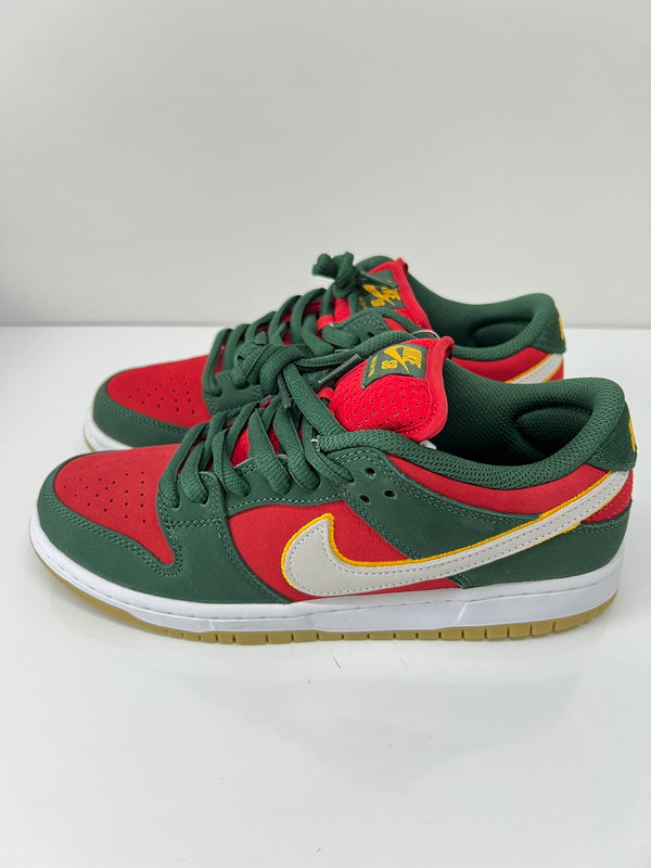 【未使用品】【メンズ】 NIKE SB ナイキ スケートボーディング DUNK LOW PRO PREMIUM FZ1287-300 ダンク ロー プロ プレミアム スニーカー 靴 160-260725-kk-09-hon カラー：FIR/WHITE-UNIVERSITY GOLD 万代Net店