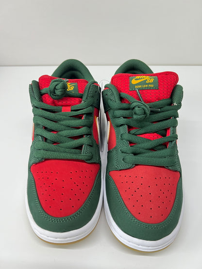 【未使用品】【メンズ】 NIKE SB ナイキ スケートボーディング DUNK LOW PRO PREMIUM FZ1287-300 ダンク ロー プロ プレミアム スニーカー 靴 160-260725-kk-09-hon カラー：FIR/WHITE-UNIVERSITY GOLD 万代Net店