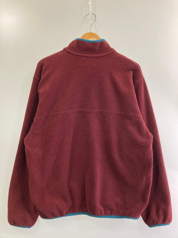 【中古品】【メンズ】 L.L.Bean エルエルビーン 70-80's FLEECE PULLOVER JACKE ハーフスナップ フリース プルオーバー ジャケット アウター 146-250124-yn-01-min カラー：ボルドー 万代Net店