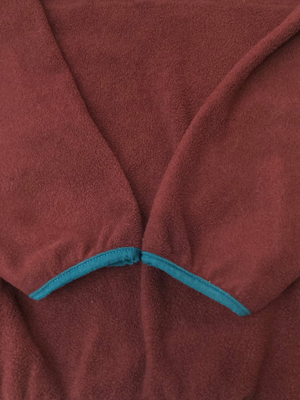 【中古品】【メンズ】 L.L.Bean エルエルビーン 70-80's FLEECE PULLOVER JACKE ハーフスナップ フリース プルオーバー ジャケット アウター 146-250124-yn-01-min カラー：ボルドー 万代Net店