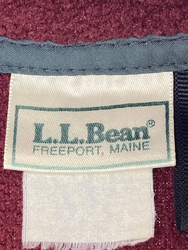 【中古品】【メンズ】 L.L.Bean エルエルビーン 70-80's FLEECE PULLOVER JACKE ハーフスナップ フリース プルオーバー ジャケット アウター 146-250124-yn-01-min カラー：ボルドー 万代Net店