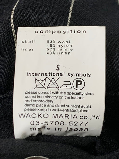 【中古品】【メンズ】  WACKO MARIA ワコマリア メルトンウール ファラオジャケット アウター ウール92％ 142-250122-cn-16-min サイズ：S カラー：ブラック 万代Net店