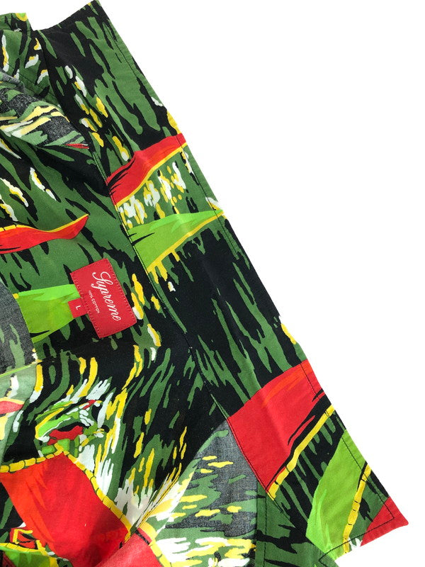 【中古品】【メンズ】 Supreme シュプリーム HAWAIIAN SHIRT ハワイアンシャツ 半袖シャツ アロハシャツ 149-251106-na-03-tag サイズ：L カラー：グリーン系 万代Net店