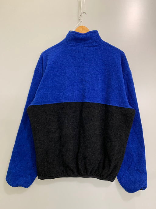 【中古品】【メンズ】  POLO RALPH LAUREN ポロ ラルフローレン ハーフジップフリースジャケット USA製  アウター 146-250122-cn-3-min サイズ：M カラー：ブルー/ブラック 万代Net店