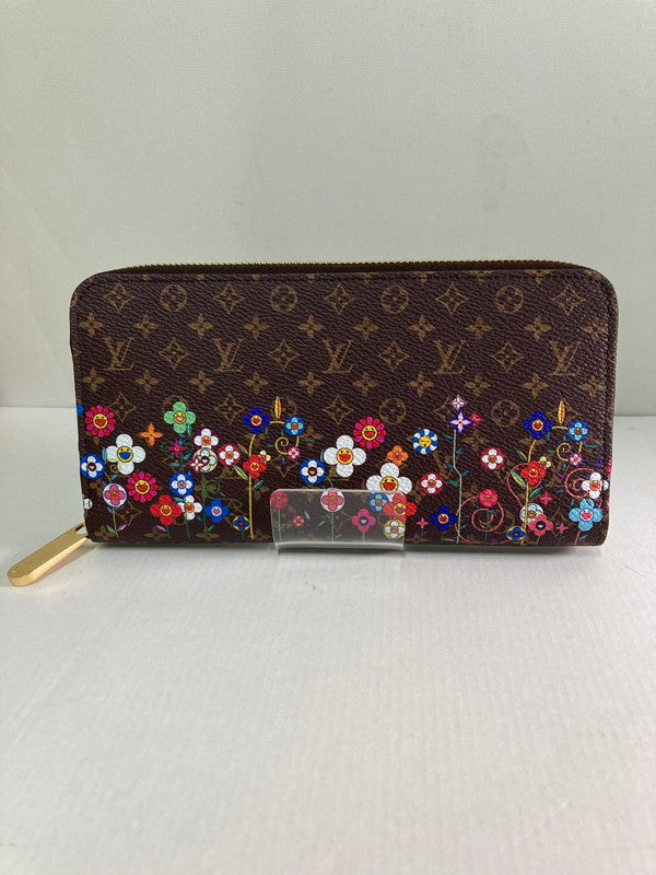 【中古美品】【レディース】 LOUIS VUITTON ルイ・ヴィトン ×村上隆 M14162 ジッピー・ウォレット 日本限定 財布 179-250122-AS-13-min カラー：モノグラム 万代Net店