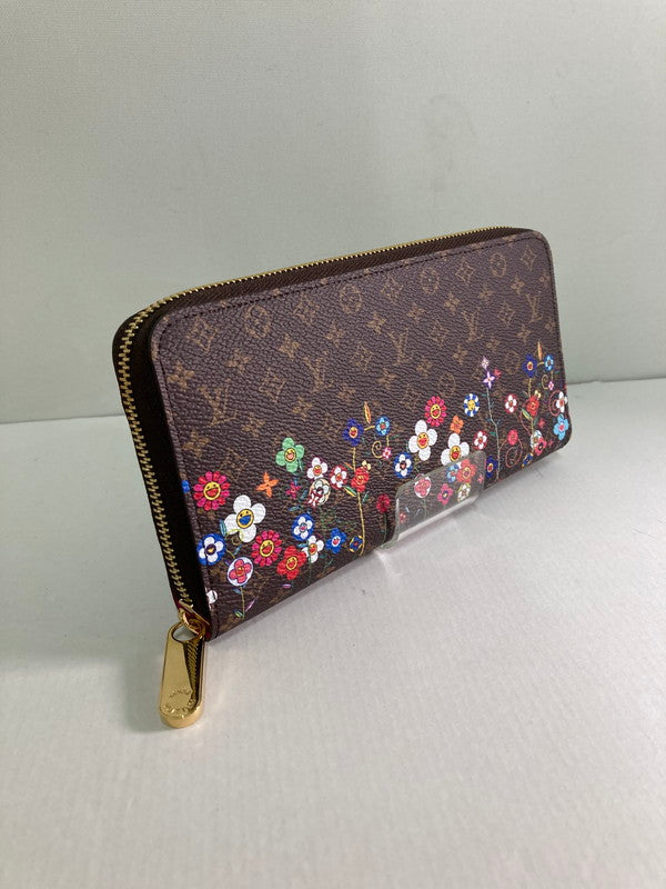 【中古美品】【レディース】 LOUIS VUITTON ルイ・ヴィトン ×村上隆 M14162 ジッピー・ウォレット 日本限定 財布 179-250122-AS-13-min カラー：モノグラム 万代Net店