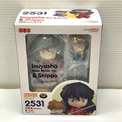 【未使用品】 グッドスマイルカンパニー ねんどろいど 2531 犬夜叉 朔の日Ver.＆七宝 ノンスケール 塗装済可動 フィギュア 052-251029-cn-9-min 万代Net店