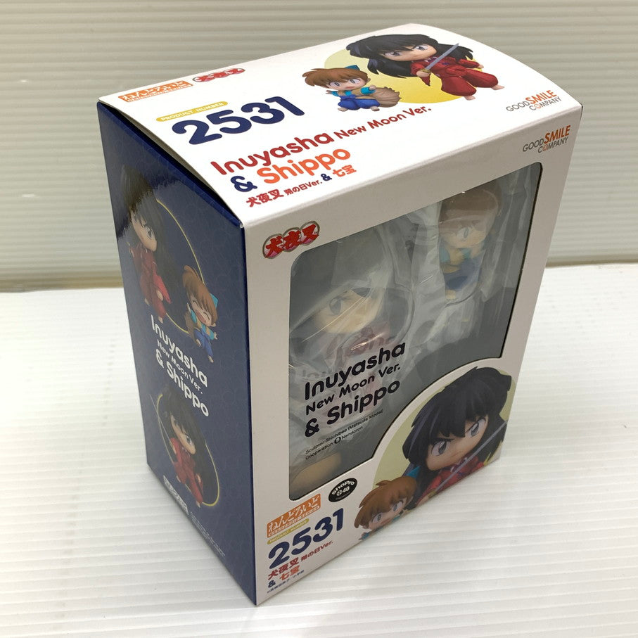 【未使用品】 グッドスマイルカンパニー ねんどろいど 2531 犬夜叉 朔の日Ver.＆七宝 ノンスケール 塗装済可動 フィギュア 052-251029-cn-9-min 万代Net店