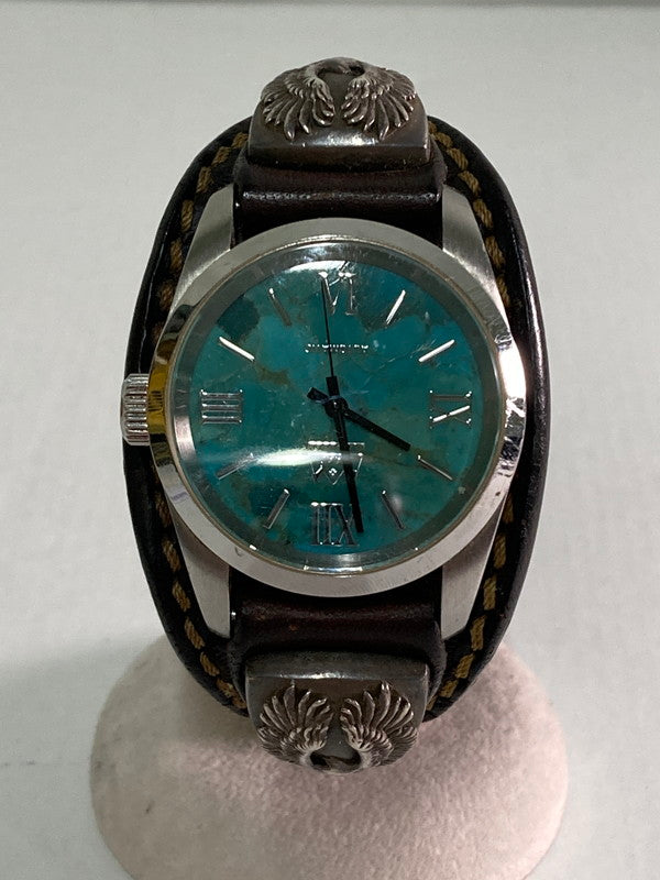 【中古品】【メンズ】 SAAD サード ターコイズ 自動巻き時計 196-250122-AS-14-min カラー：ブラウン系 万代Net店