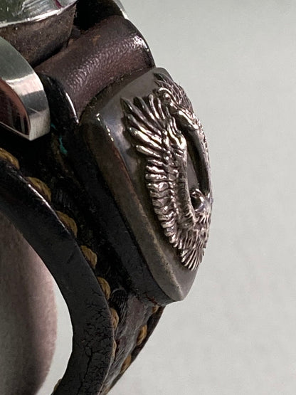 【中古品】【メンズ】 SAAD サード ターコイズ 自動巻き時計 196-250122-AS-14-min カラー：ブラウン系 万代Net店