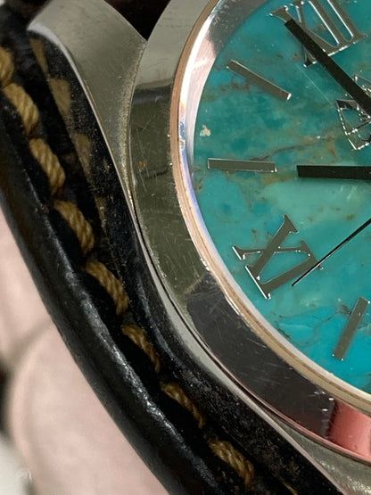 【中古品】【メンズ】 SAAD サード ターコイズ 自動巻き時計 196-250122-AS-14-min カラー：ブラウン系 万代Net店