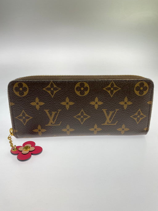 【中古品】【レディース】 LOUIS VUITTON ルイ・ヴィトン LONG WALLET M68314 CI4138 モノグラム ポルトフォイユ クレマンス 長財布 179-250204-yn-18-min カラー：ブラウン 万代Net店