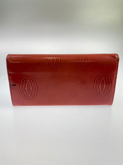 【現状渡し品】【レディース】 CARTIER カルティエ ハッピーバースデー 二つ折り長財布 3001252 財布 181-250204-jt-17-min カラー：RED 万代Net店