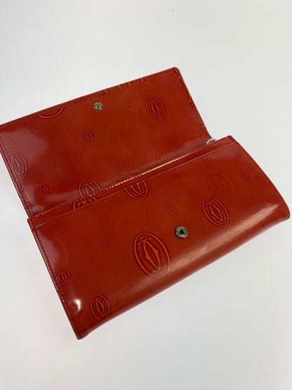 【現状渡し品】【レディース】 CARTIER カルティエ ハッピーバースデー 二つ折り長財布 3001252 財布 181-250204-jt-17-min カラー：RED 万代Net店