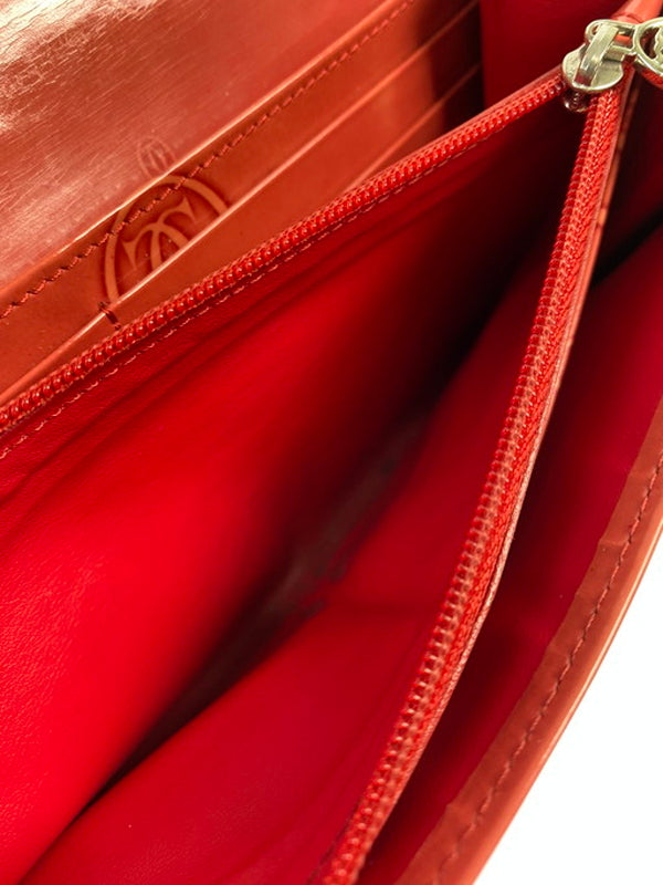 【現状渡し品】【レディース】 CARTIER カルティエ ハッピーバースデー 二つ折り長財布 3001252 財布 181-250204-jt-17-min カラー：RED 万代Net店