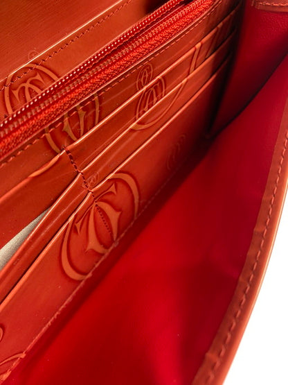 【現状渡し品】【レディース】 CARTIER カルティエ ハッピーバースデー 二つ折り長財布 3001252 財布 181-250204-jt-17-min カラー：RED 万代Net店