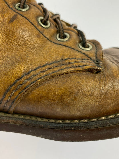 【中古品】【メンズ/レディース】 RED WING レッドウィング 8112 アイアンレンジ ブーツ 靴 164-250123-me-15-min サイズ：25.5cm US7.5 カラー：ブラウン 万代Net店