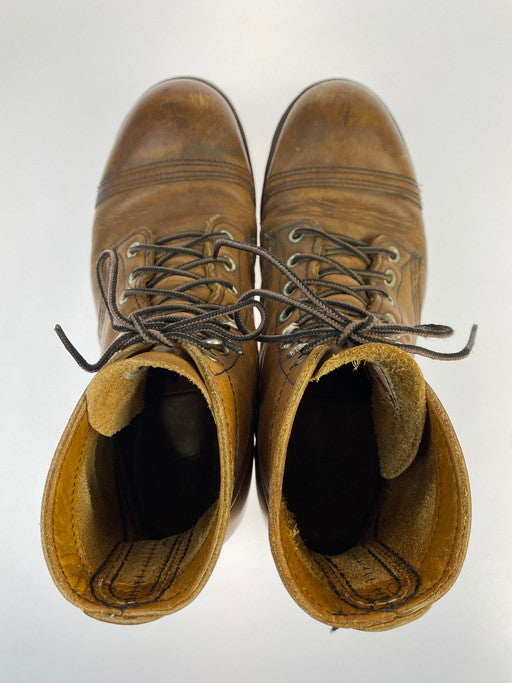 【中古品】【メンズ/レディース】 RED WING レッドウィング 8112 アイアンレンジ ブーツ 靴 164-250123-me-15-min サイズ：25.5cm US7.5 カラー：ブラウン 万代Net店