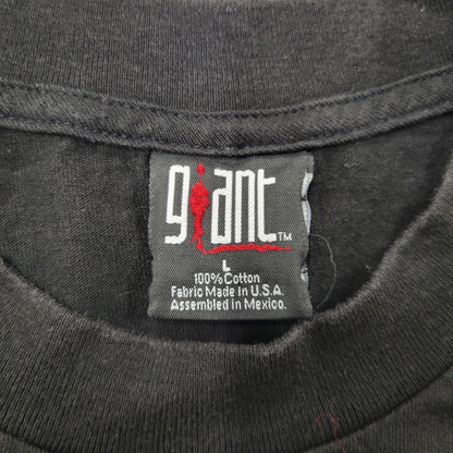【中古品】【メンズ】 GIANT CYPRESS HILL CHECKMATE T-SHIRT サイプレスヒル チェックメイト Tシャツ USA製 c1998 半袖 トップス 146-250921-as-10-izu サイズ：L カラー：ブラック 万代Net店