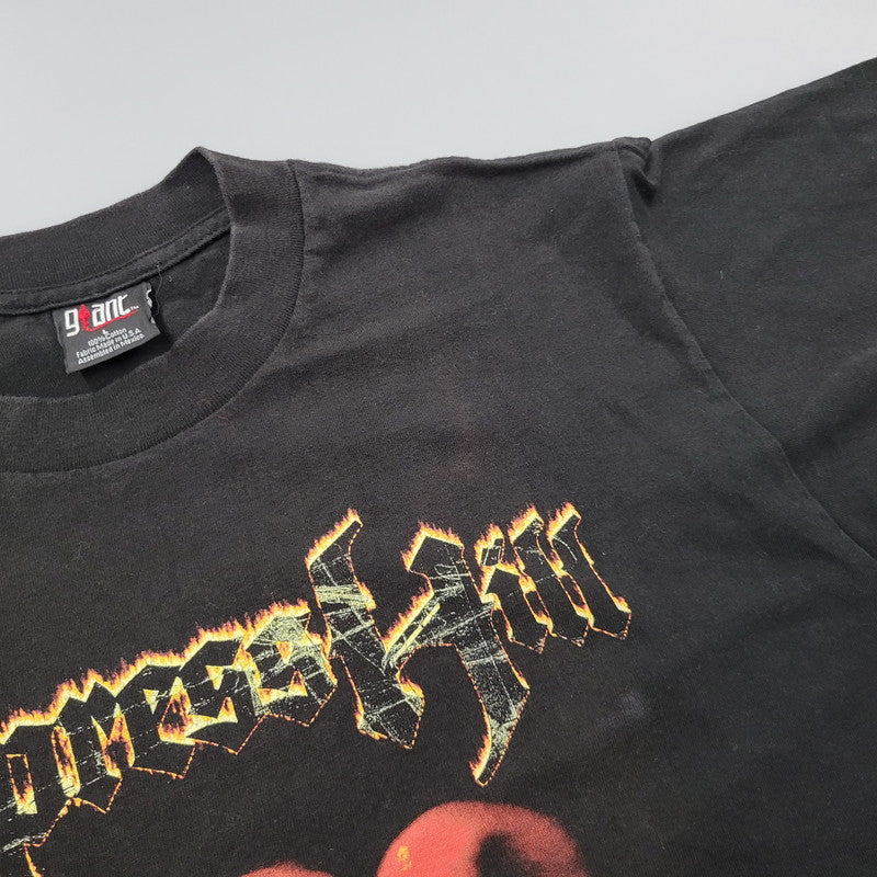 【中古品】【メンズ】 GIANT CYPRESS HILL CHECKMATE T-SHIRT サイプレスヒル チェックメイト Tシャツ USA製 c1998 半袖 トップス 146-250921-as-10-izu サイズ：L カラー：ブラック 万代Net店