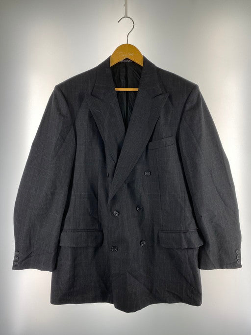 【中古品】【メンズ】 Burberrys バーバリーズ イングランド製 WOOL TAILORED JACKET テーラードジャケット アウター 146-250226-AS-7-min サイズ：42L カラー：ブラック 万代Net店