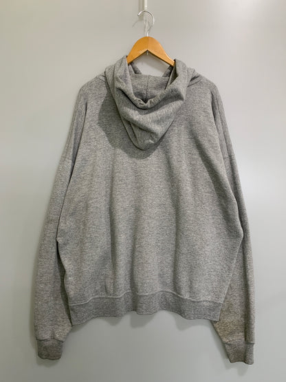 【現状渡し品】【メンズ】 CHAMPION チャンピオン AUTHELNTIC APPALEL 90's メキシコ製 L/S LOGO HOODED 90年代 ロングスリーブ ロゴ フーディー パーカー トップス 146-260617-yn-07-min サイズ：XXL カラー：グレー 万代Net店