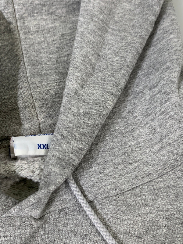 【現状渡し品】【メンズ】 CHAMPION チャンピオン AUTHELNTIC APPALEL 90's メキシコ製 L/S LOGO HOODED 90年代 ロングスリーブ ロゴ フーディー パーカー トップス 146-260617-yn-07-min サイズ：XXL カラー：グレー 万代Net店